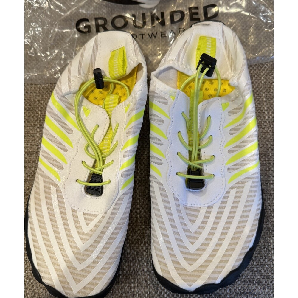 New Grounded Neon Yellow/White Barefoot Shoes M 7.5 W 9